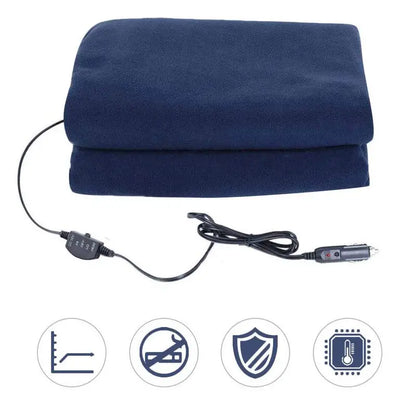 12V Car Winter Hot Navy Blue Polar Fleece Constant Temperature Heating Blanket Car Electric Blanket Cover Pad Mat 3 Model