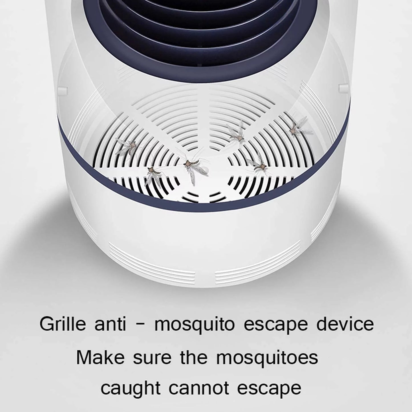 Bug Zapper, Electric Mosquito & Fly Zappers/Killer - Insect Attractant Trap Powerful Bug Zapper Light, Hangable Mosquito Lamp for Home, Indoor, Outdoor, Patio (White)