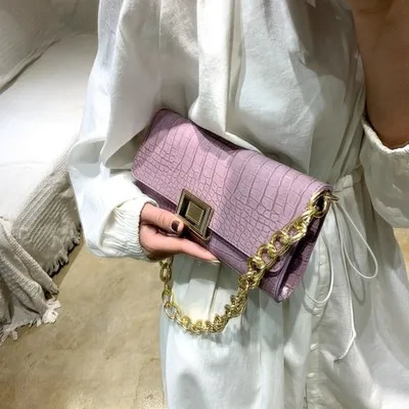 Fashion Vintage Bags for Women 2020 Crocodile Pattern Shoulder Purse Luxury Handbags Women Bags Designer Female Bags Purse