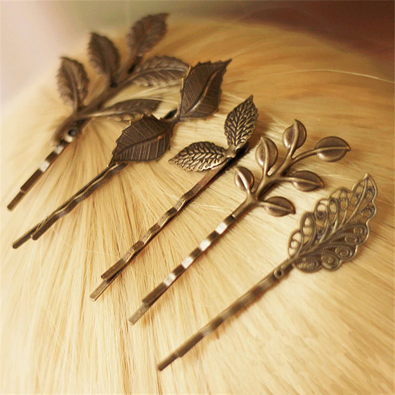 Metal Vintage Hair Pin Clip for Women/Girl Headwear Gold/Silver Hairpins Barrettes Styling Hair Accessories Gifts