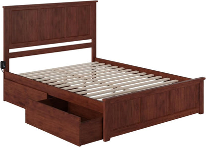 Atlantic Furniture Madison Bed, Queen, Walnut