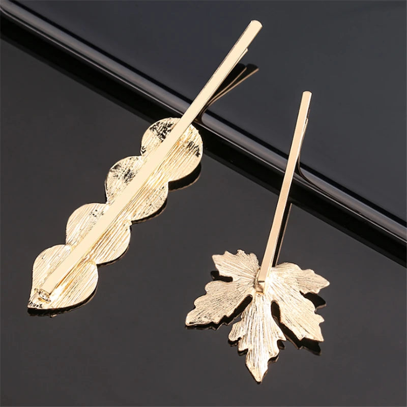 Metal Vintage Hair Pin Clip for Women/Girl Headwear Gold/Silver Hairpins Barrettes Styling Hair Accessories Gifts