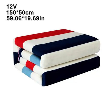 12V Car Winter Hot Navy Blue Polar Fleece Constant Temperature Heating Blanket Car Electric Blanket Cover Pad Mat 3 Model