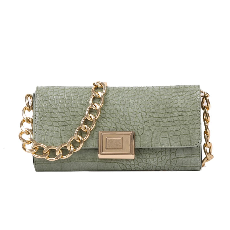 Fashion Vintage Bags for Women 2020 Crocodile Pattern Shoulder Purse Luxury Handbags Women Bags Designer Female Bags Purse