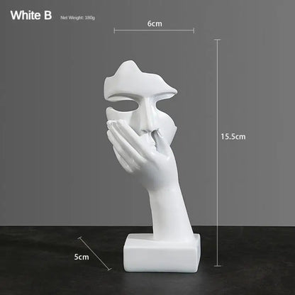 Abstract Face Statue Sculptures and Figurines Decoration Nodic Home Decor Luxury Living Room Decoration Figurines for Interior