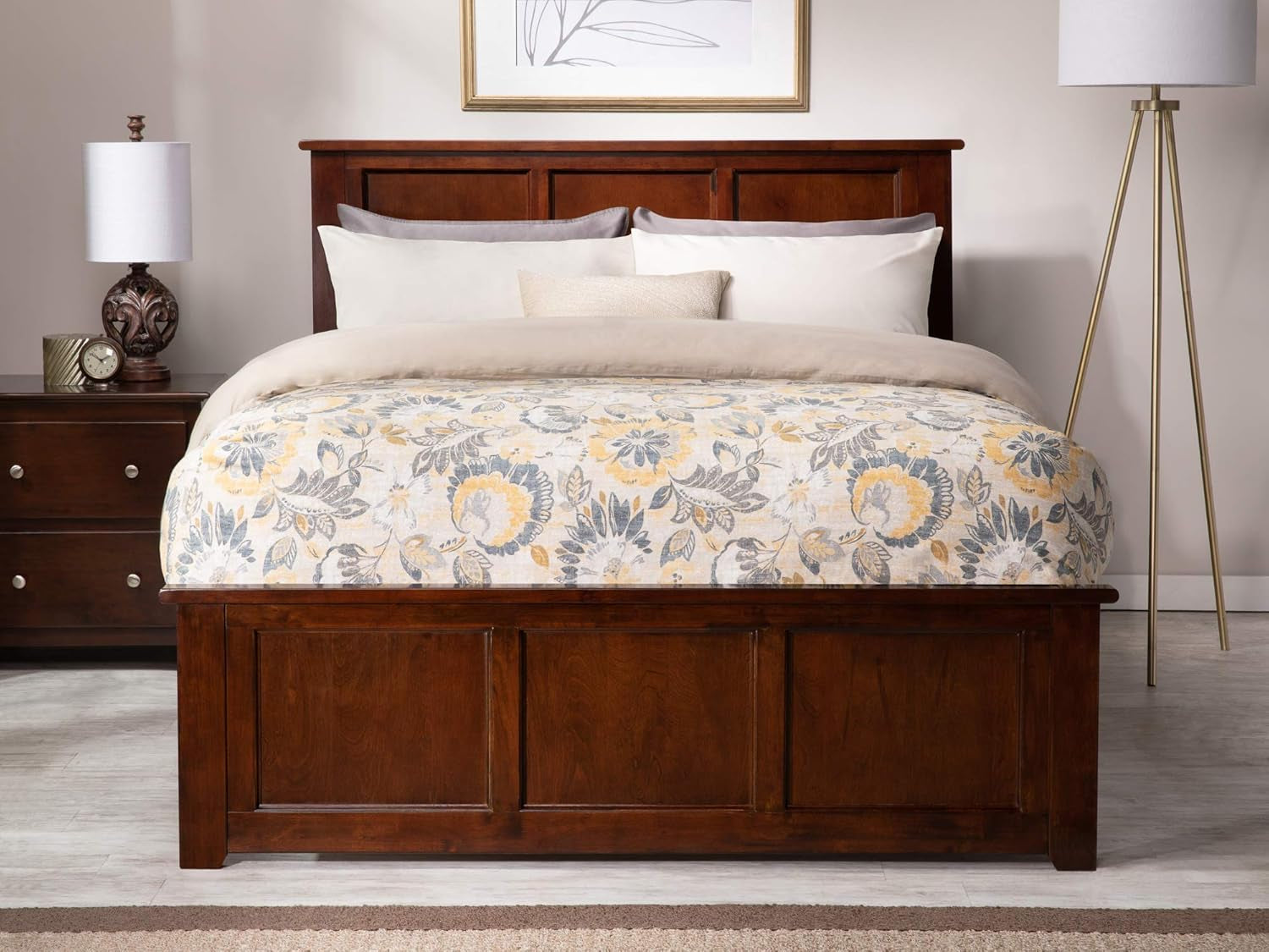 Atlantic Furniture Madison Bed, Queen, Walnut